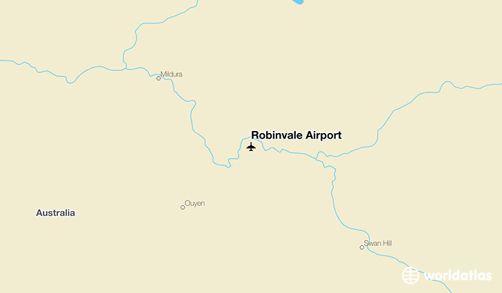 Robinvale Airport location on a map