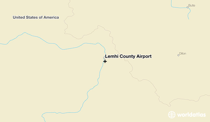 Lemhi County Airport location on a map