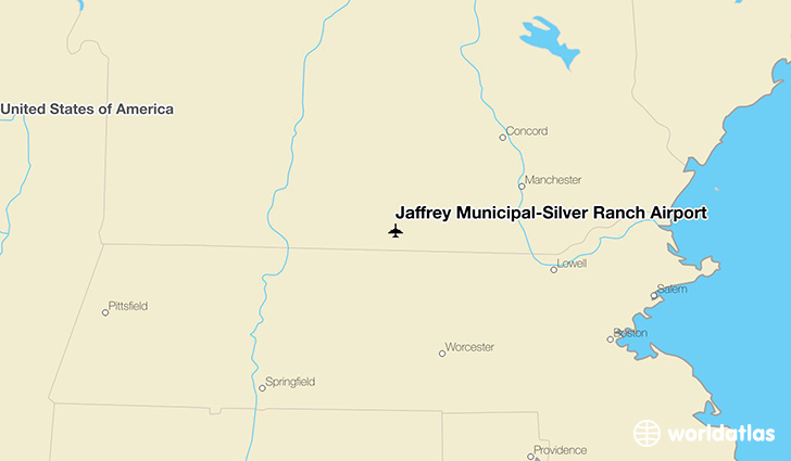Jaffrey Municipal-Silver Ranch Airport location on a map