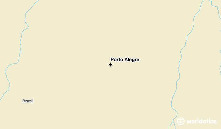 Porto Alegre location on a map