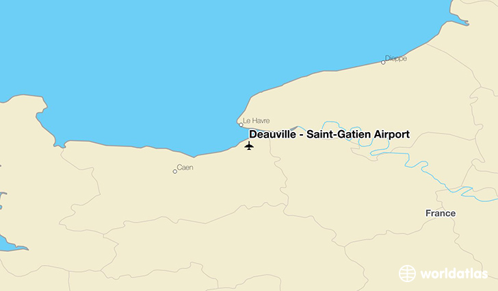 Deauville – Saint-Gatien Airport location on a map