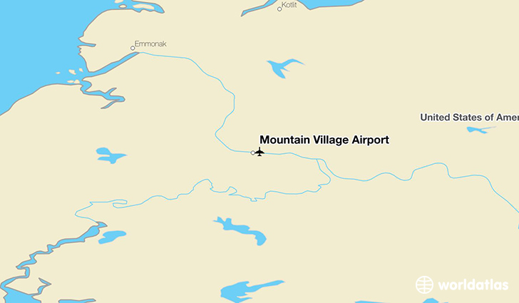Mountain Village Airport location on a map
