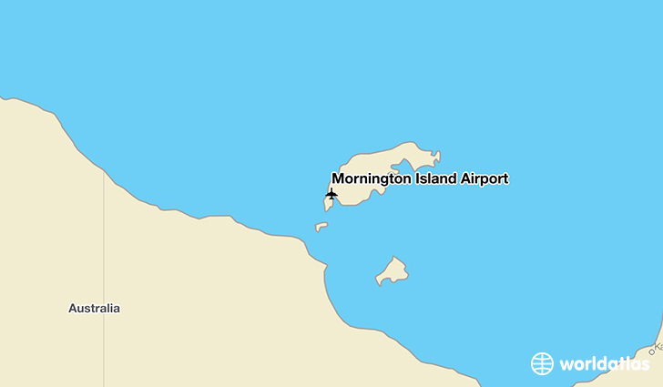 Mornington Island Airport location on a map
