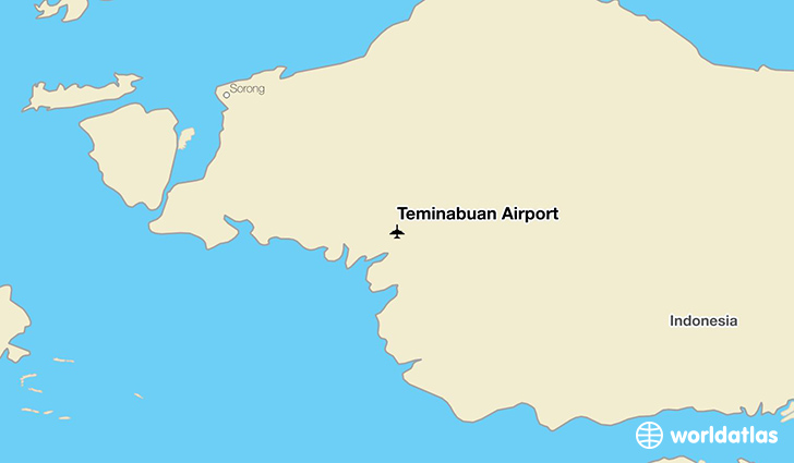 Teminabuan Airport location on a map