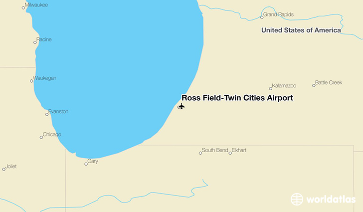 Ross Field-Twin Cities Airport location on a map
