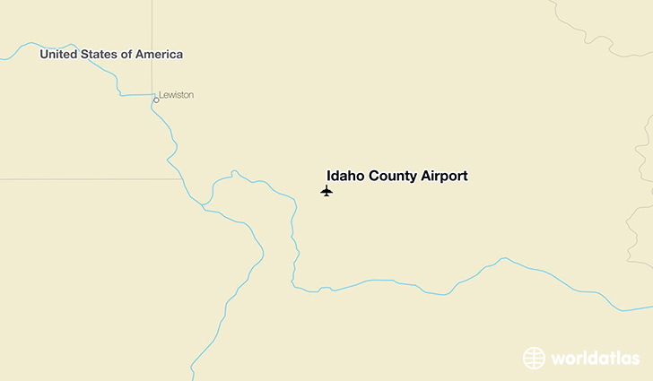 Idaho County Airport location on a map