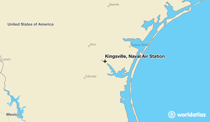 Kingsville, Naval Air Station location on a map