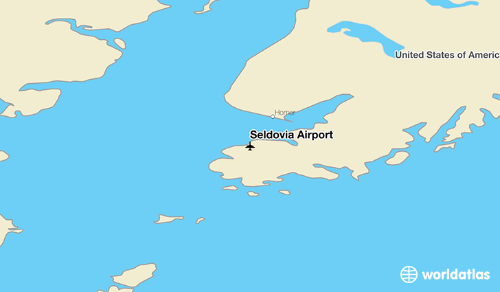 Seldovia Airport location on a map