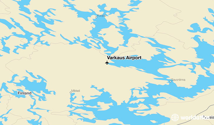 Varkaus Airport location on a map