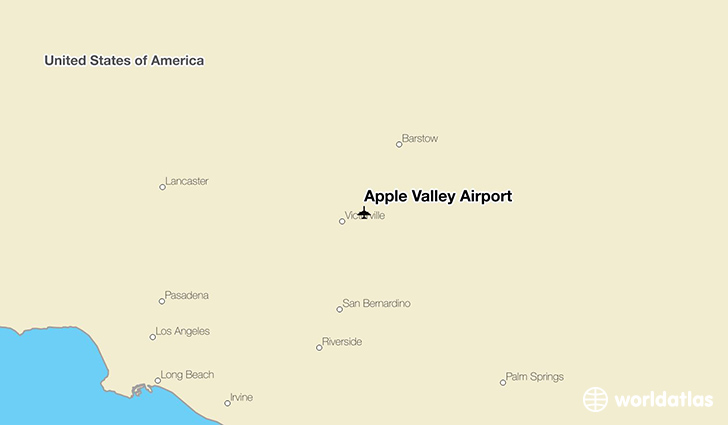 Apple Valley Airport location on a map