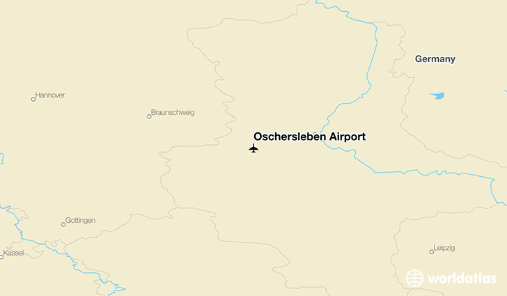 Oschersleben Airport location on a map