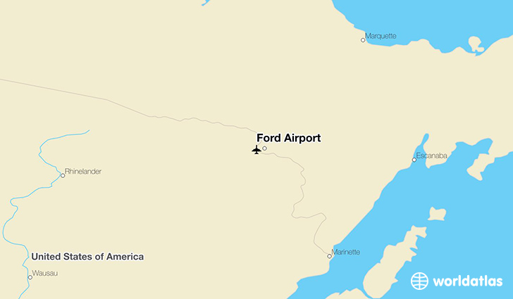 Ford Airport location on a map