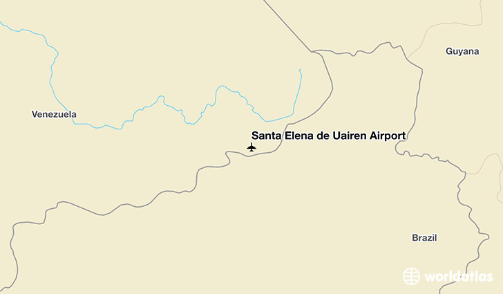 Santa Elena de Uairén Airport location on a map