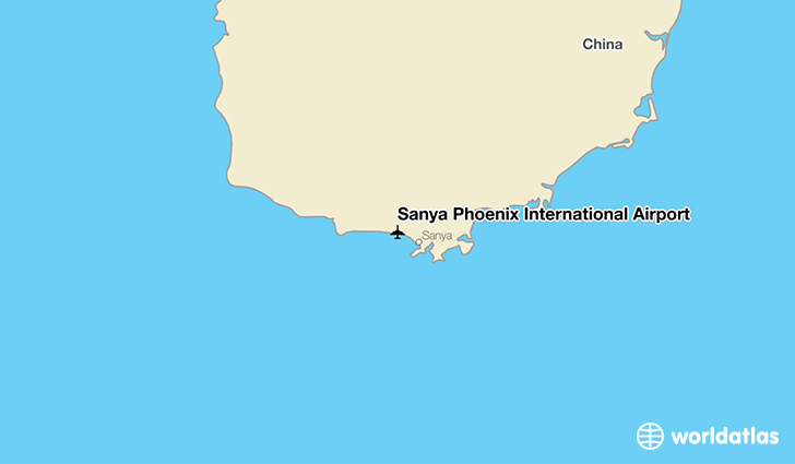 Sanya Phoenix International Airport location on a map