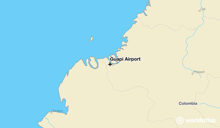 Guapi Airport location on a map