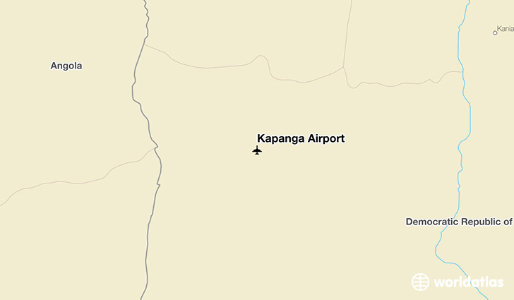 Kapanga Airport location on a map