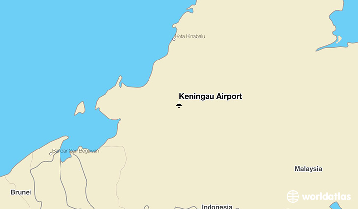 Keningau Airport location on a map
