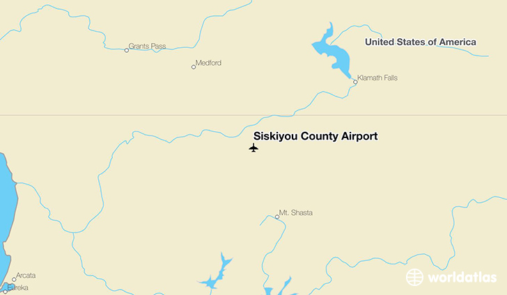 Siskiyou County Airport location on a map
