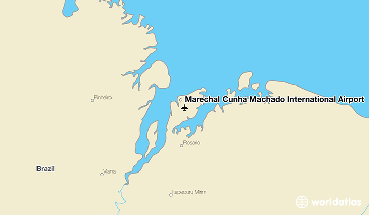 Marechal Cunha Machado International Airport location on a map