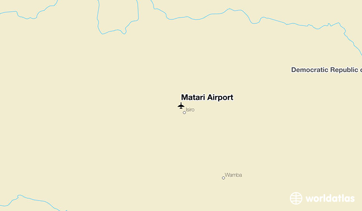 Matari Airport location on a map