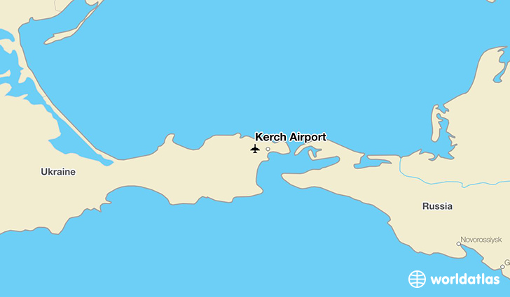 Kerch Airport location on a map