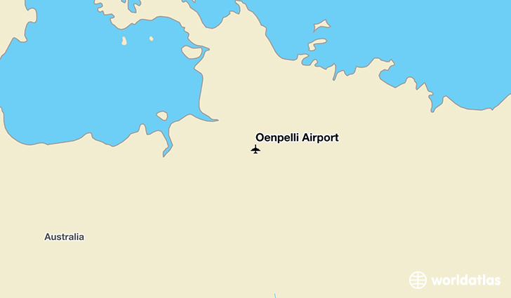 Oenpelli Airport location on a map