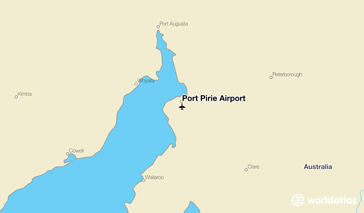 Port Pirie Airport location on a map