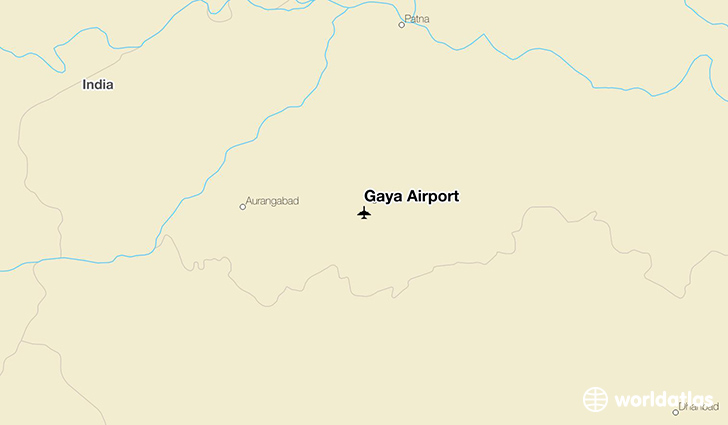 Gaya Airport location on a map