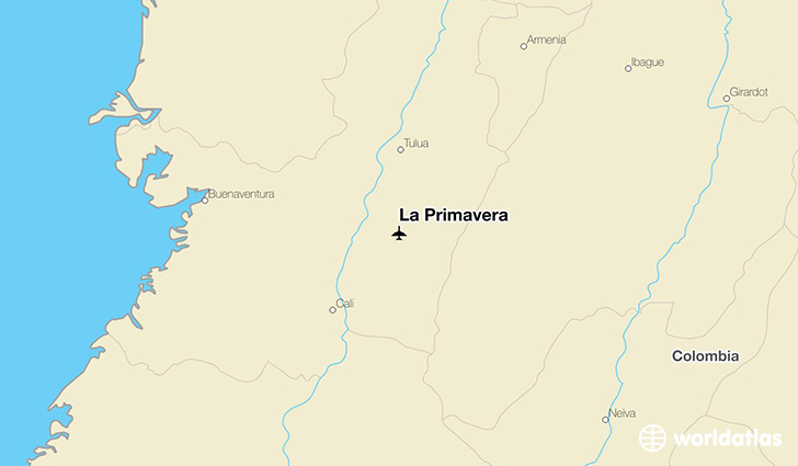 La Primavera location on a map