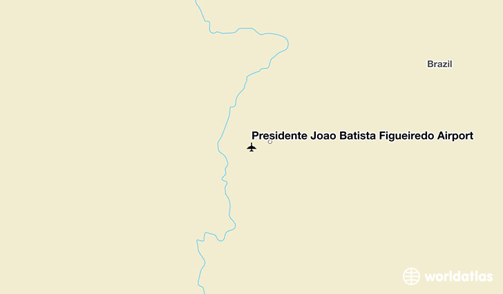 Presidente João Batista Figueiredo Airport location on a map