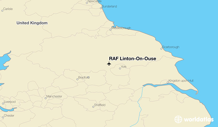 RAF Linton-On-Ouse location on a map