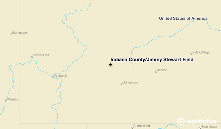 Indiana County/Jimmy Stewart Field location on a map