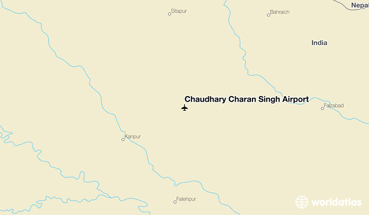 Chaudhary Charan Singh Airport location on a map