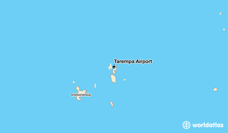 Tarempa Airport location on a map