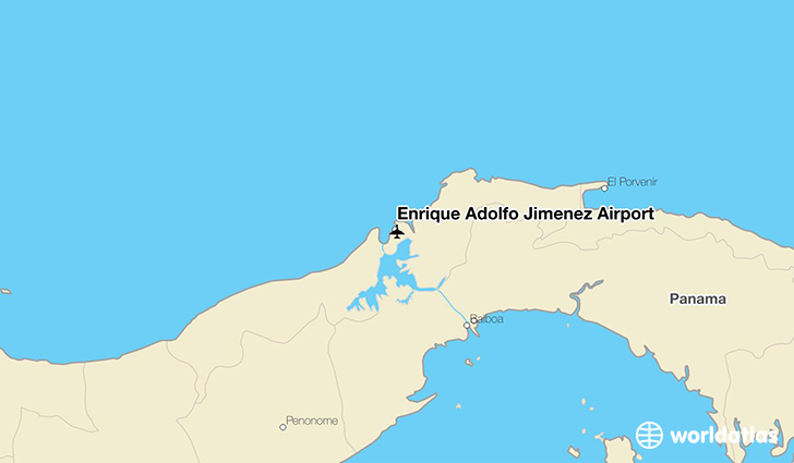 Enrique Adolfo Jiménez Airport location on a map