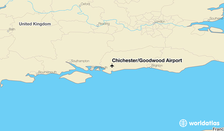 Chichester/Goodwood Airport location on a map