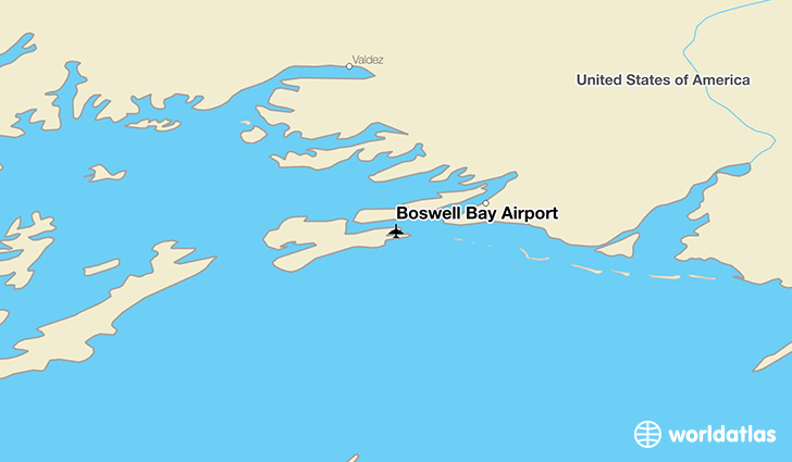 Boswell Bay Airport location on a map