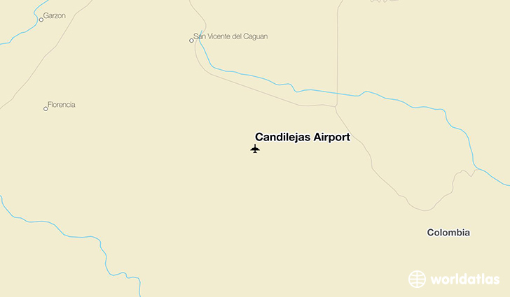 Candilejas Airport location on a map