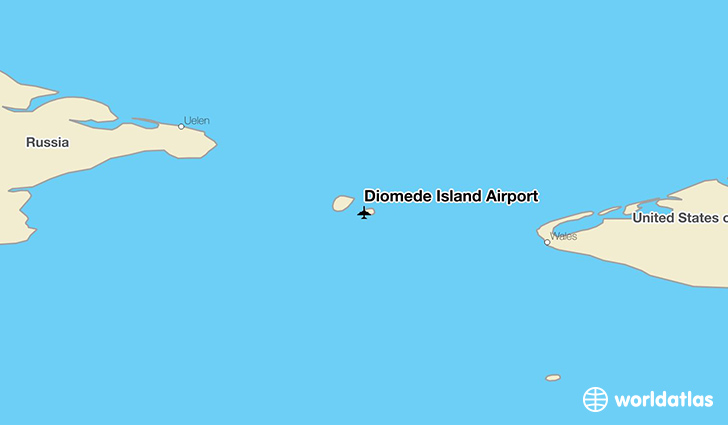 Diomede Island Airport location on a map