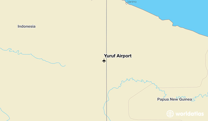 Yuruf Airport location on a map