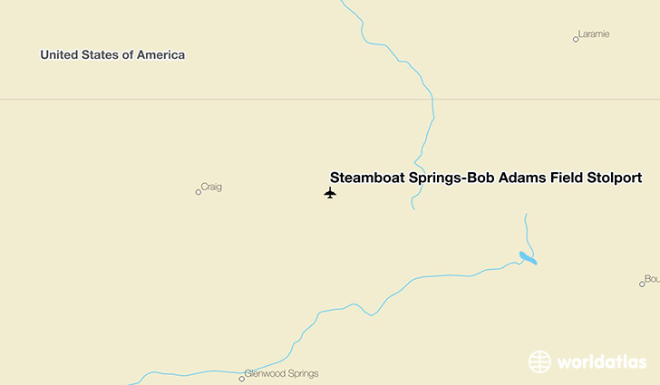 Steamboat Springs-Bob Adams Field Stolport location on a map