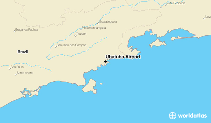 Ubatuba Airport location on a map