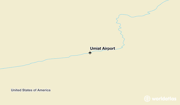 Umiat Airport location on a map