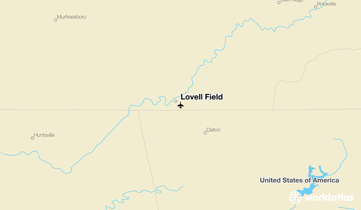 Lovell Field location on a map