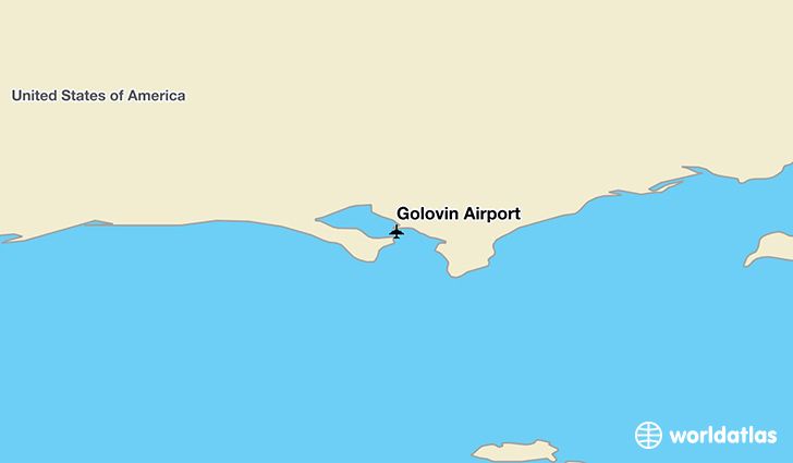 Golovin Airport location on a map