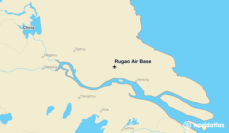 Rugao Air Base location on a map