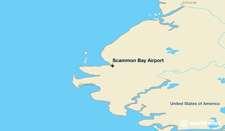 Scammon Bay Airport location on a map