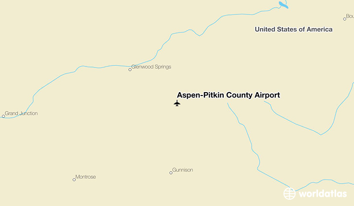 Aspen–Pitkin County Airport location on a map