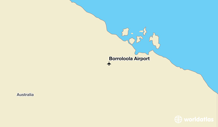 Borroloola Airport location on a map