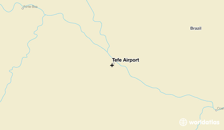 Tefé Airport location on a map